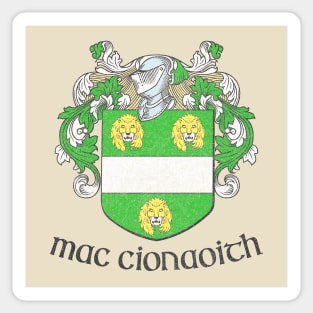 McKenna / MacKenna / Mac Cionaoith Faded Style Family Crest Sticker